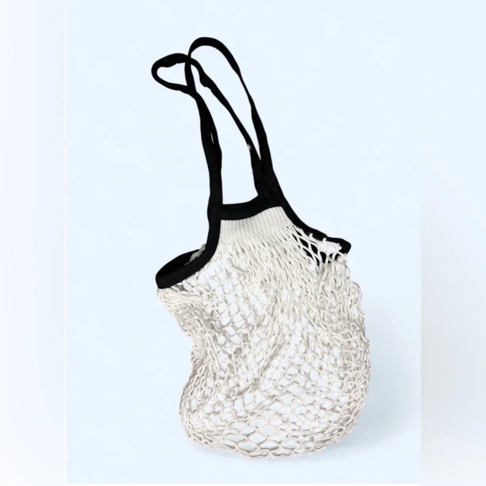 Elegant White Mesh Chanel Perfume Tote - Picture 5 of 6